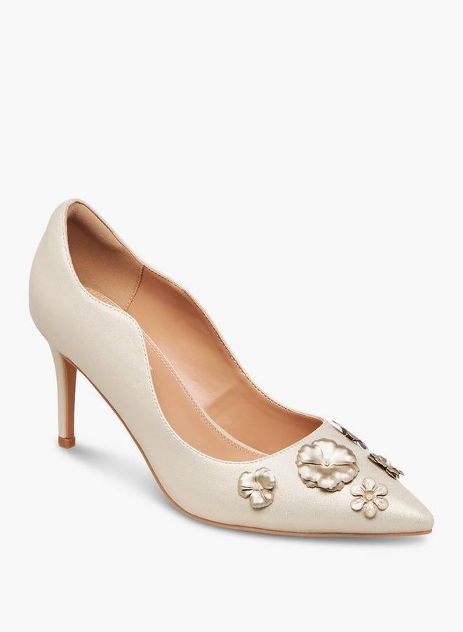 ايل أحذية نسائية بكعب خنجر مزينة بالزهور - تشكيلة رمضان - Image 3